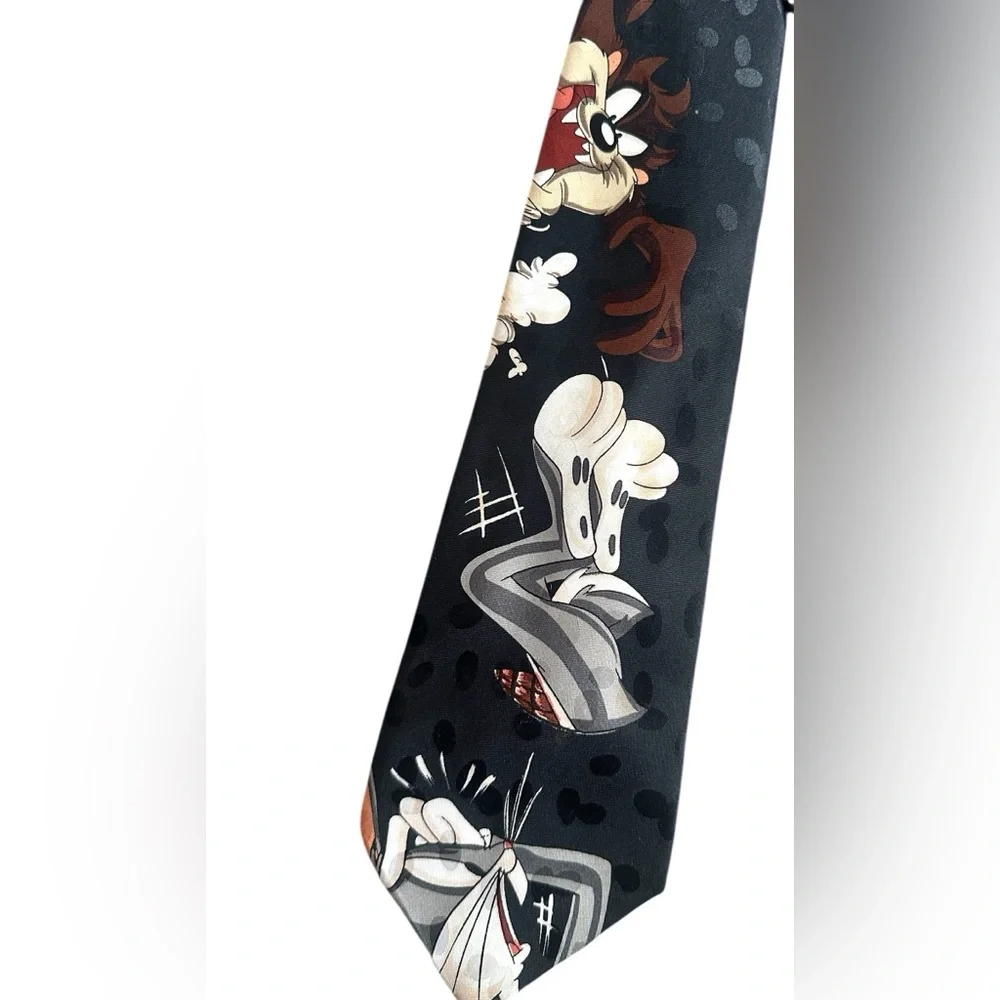 Tazmanian Devil Bugs Bunny 1995 Vintage‎ Mens Neck Tie
